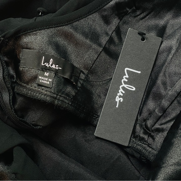 Lulus Dreamy Admiration Black Ruffled Maxi Dress - Picture 4 of 7